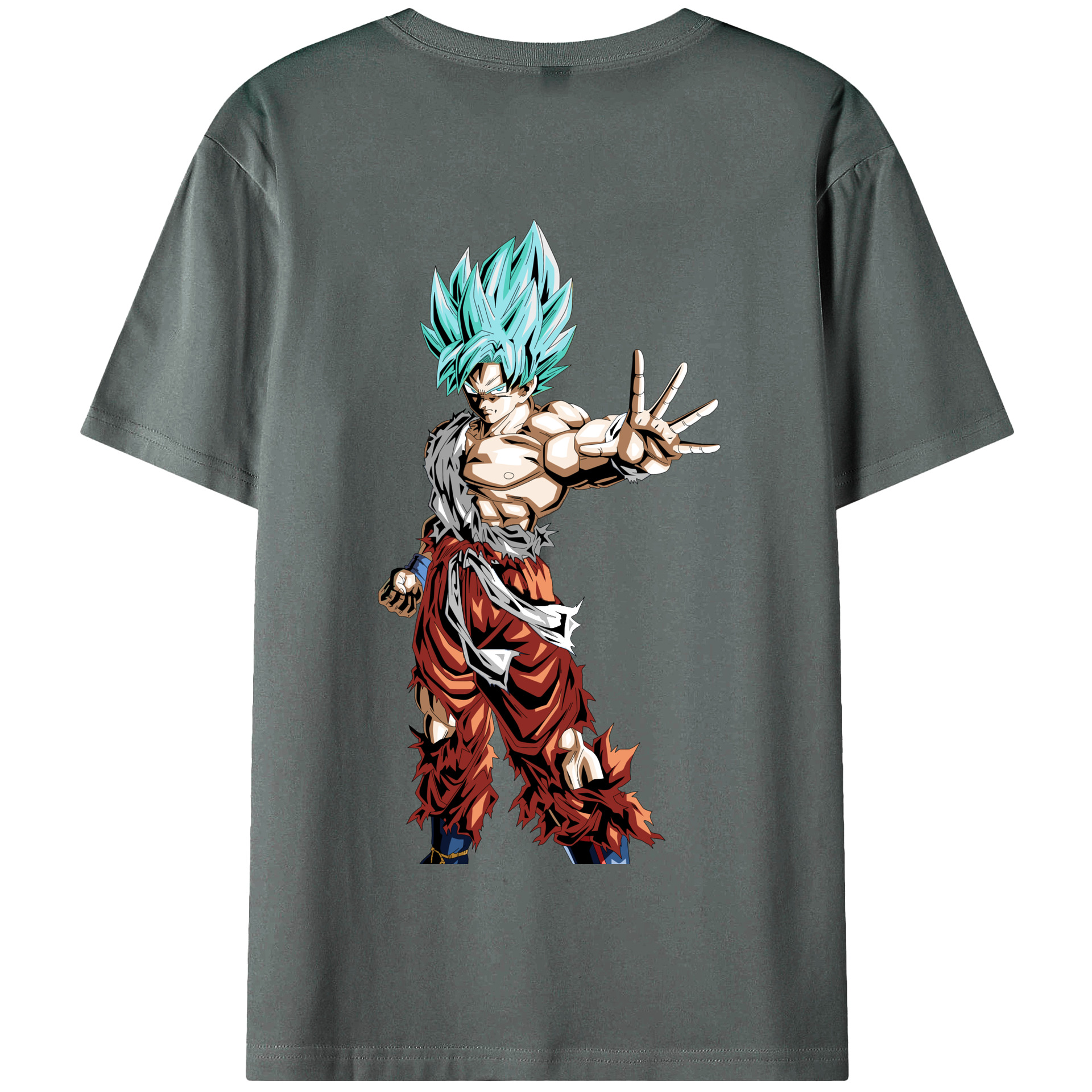 （画像用） ドラゴンボール 孫悟空（そん ごくう）Son Goku カカロット DRAGON BALL Kakarotto 綿100％半袖Tシャツ（背面プリント）